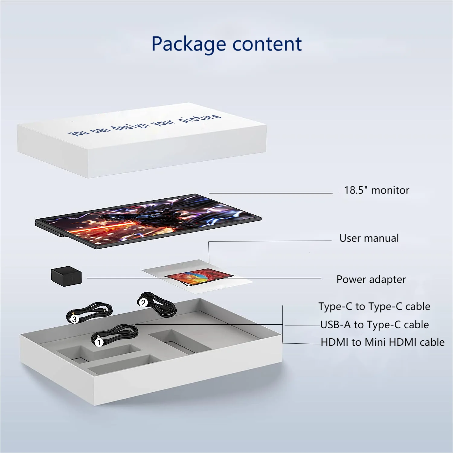 Портативный монитор 1080P IPS