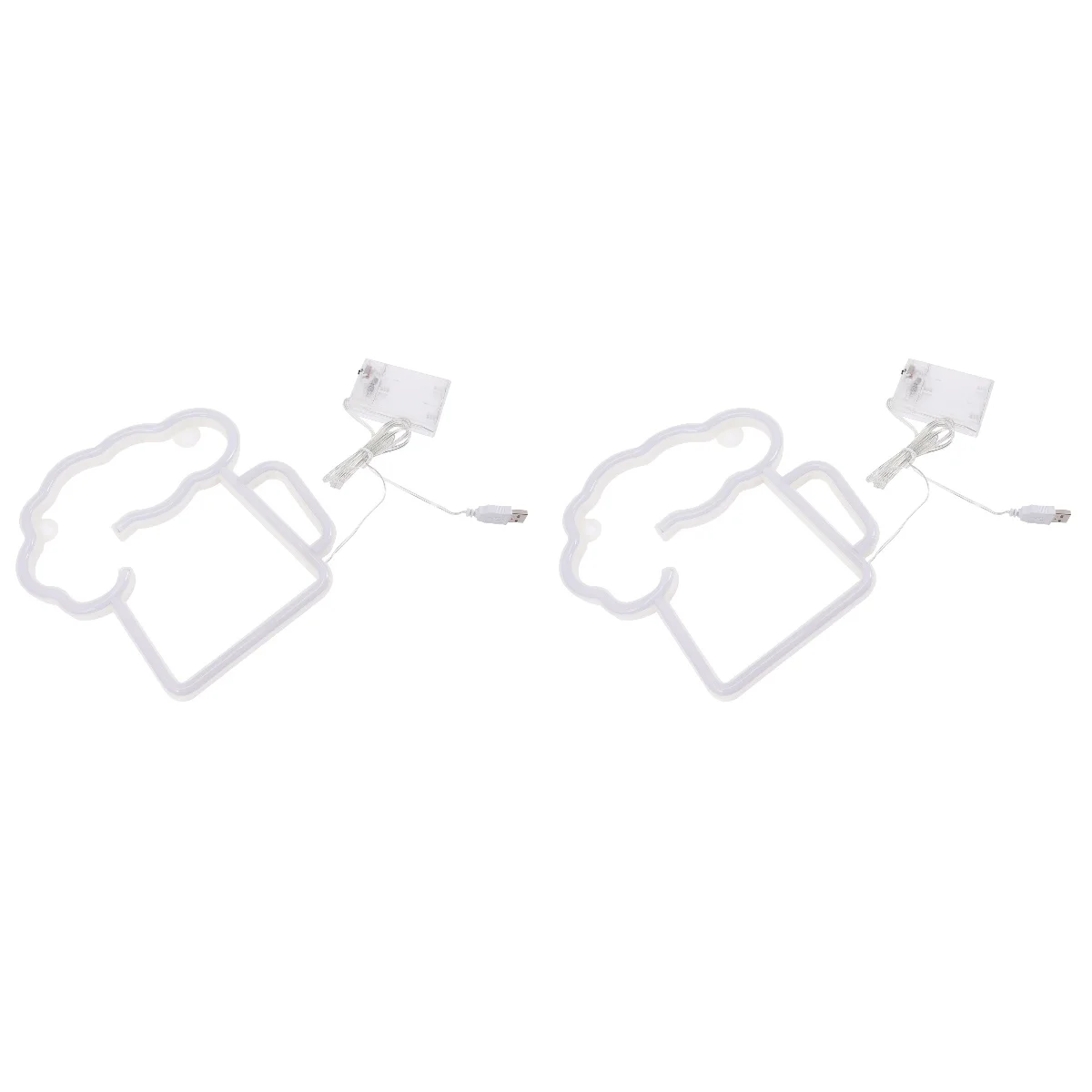 

2pcs Mug Shape Neon Neon Sign Neon Bulb for Pub KTV
