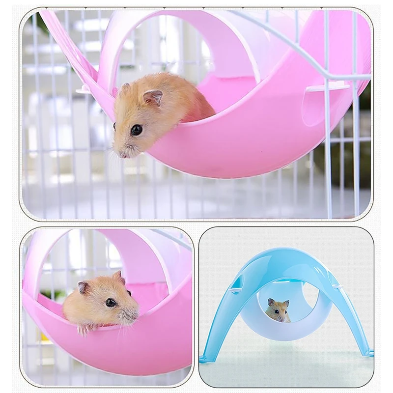 pet hamster house space pod dual use plastic hamster cage hammock small animal space pod cage for hamster rats hamster nest free global shipping