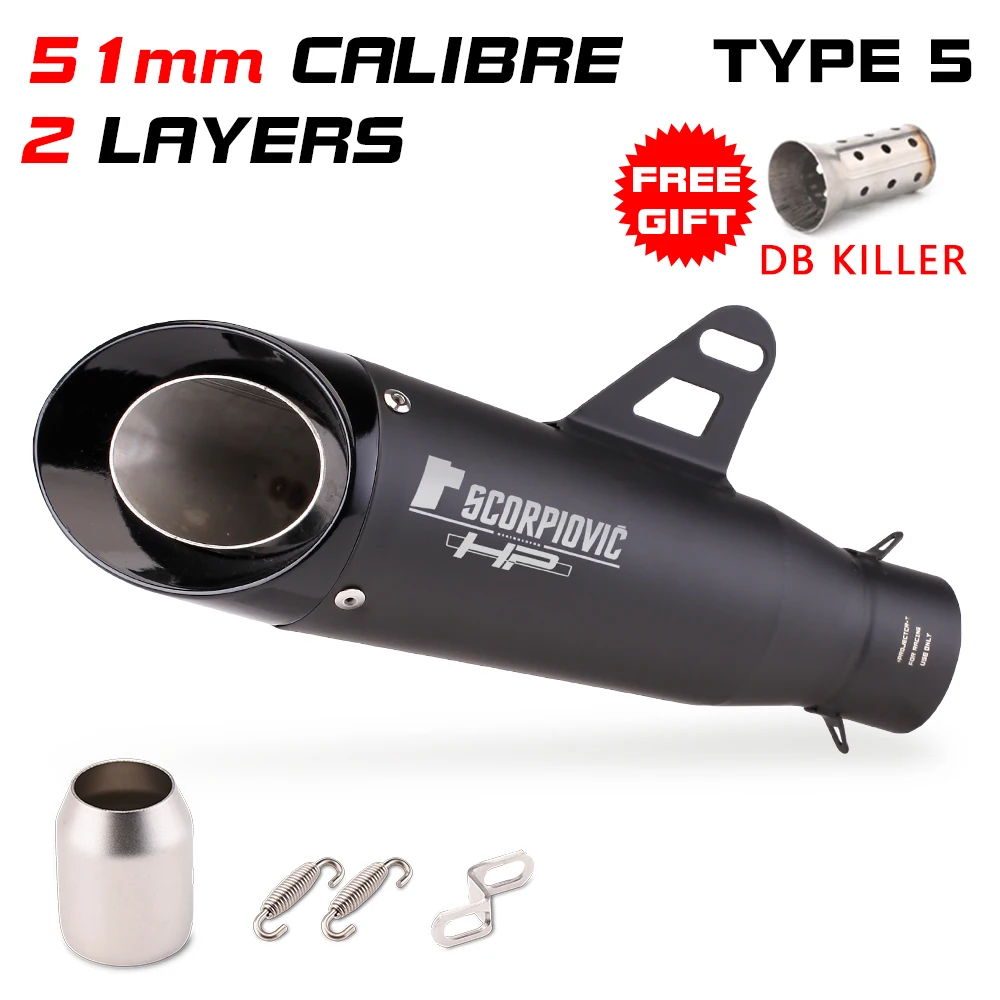 

Выхлопная труба для мотоцикла 51 мм/60 мм с дБ-убийцей, выхлопная труба для мотоцикла, глушитель из углеродного волокна, выхлопная труба gp-design