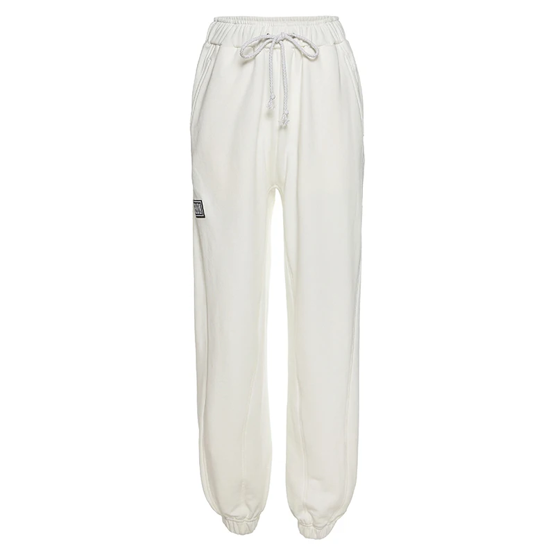 Женские хлопковые эластичные брюки с высокой талией для похудения повседневные