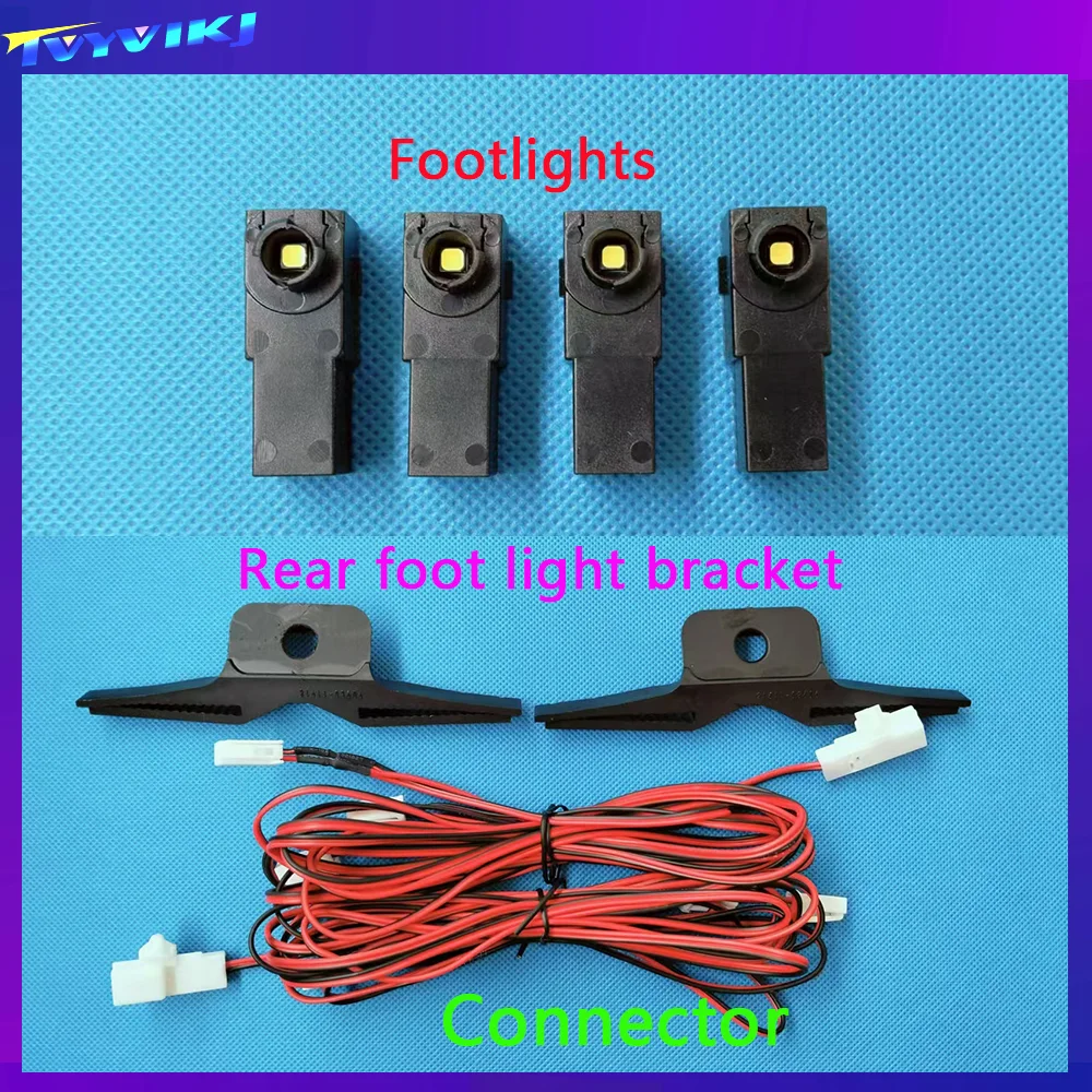 

TVYVIKJ 2/4 шт. 12 В светодиодный внутренний окружающий свет для Toyota/Lexus/Honda/Mazda/Subaru, совместимый светильник для ног, лампа для перчаточного ящика