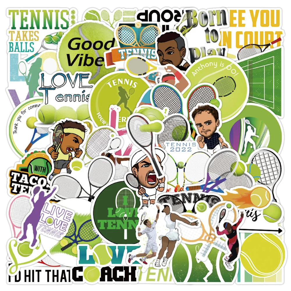 

10/30/50PCS VSCO Tennis Sports Cartoon Stickers Graffiti DIY Scrapbook Diary Skateboard Laptop Ipad Popular Stickers Wholesale