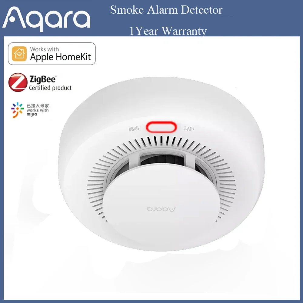 Детектор дыма Aqara Zigbee Высокочувствительный детектор концентрации работает с