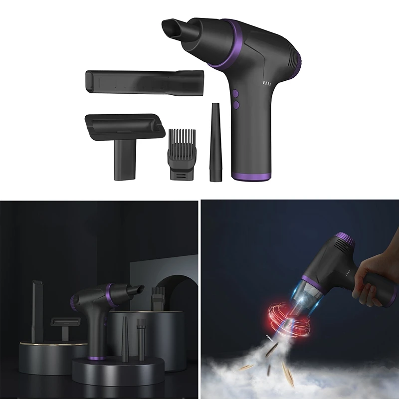 

78000RPM Wireless Air Duster 2 in 1 Vacuum Cleaner Handheld Dust Blower Compressed for PC Camera Home Cleaning