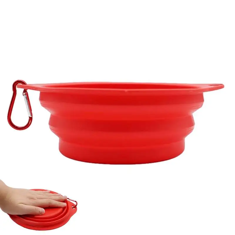 

Folding Silicone Dog Bowl Portable Travel Pet Food Container Collapsible Cat Dog Water Bowl Puppy Feeder Pet Accessories