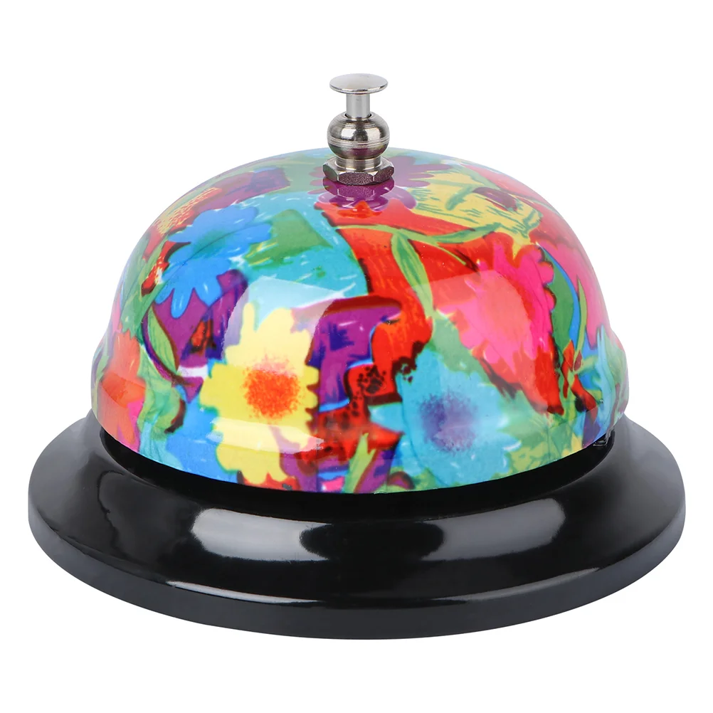 

Bell Desk Service Call Reception Bells Customerdinner Manual Restaurant Front Floral Hotel Ringers Printed Handbar Training Pet