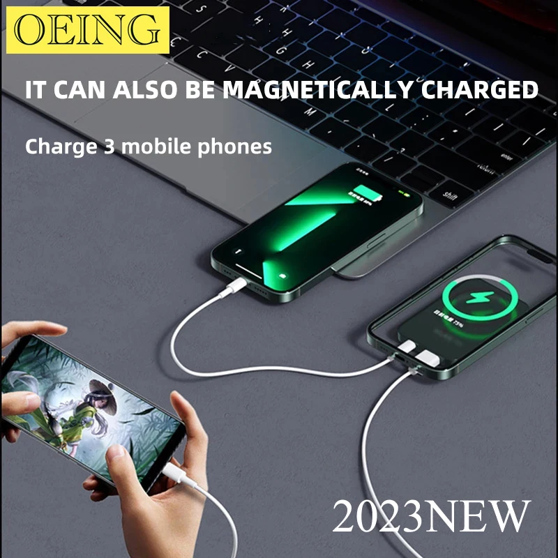 New 10000mAh Macsafe Power Bank 15W Magnetic Wireless Fast Charger For iphone 12 13 14 14Pro Max External Auxiliary Battery Pack