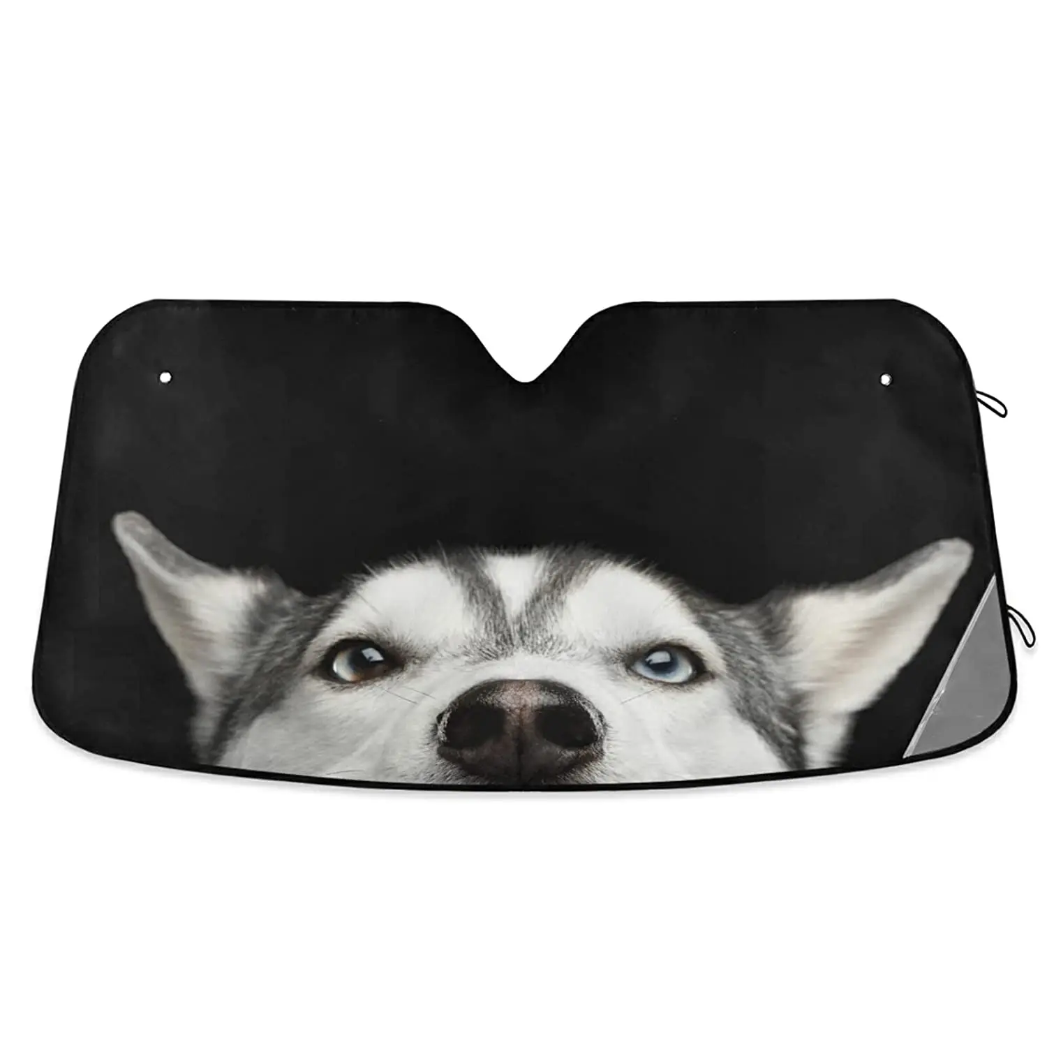 

Blue Eyes Husky Dog Car Sunshade UV Sun Protection Foldable Sunshade Protects Car From Sun Heat Best UV