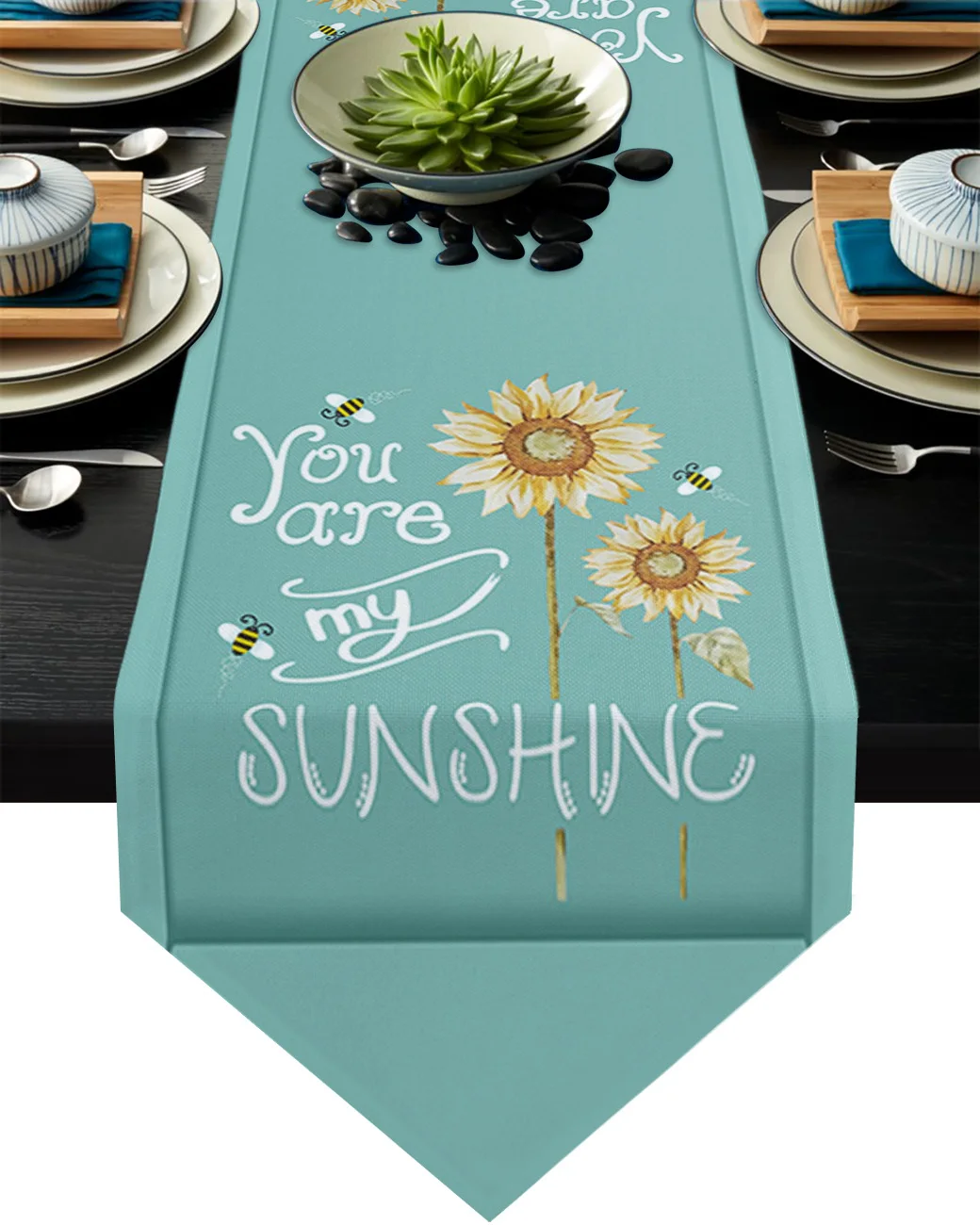 

Европейский стиль, простой Подсолнух, Настольная дорожка, свадебное украшение, домашний декор, кухонная настольная дорожка, подстилки