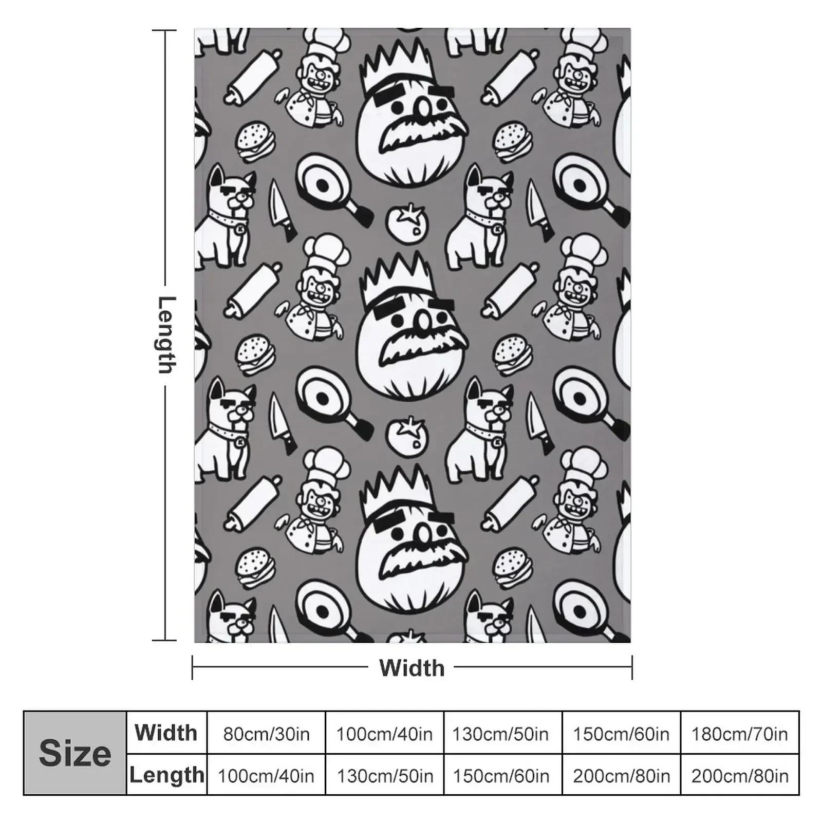 Одеяло с узором Overcooked детский диван-кровать милые одеяла