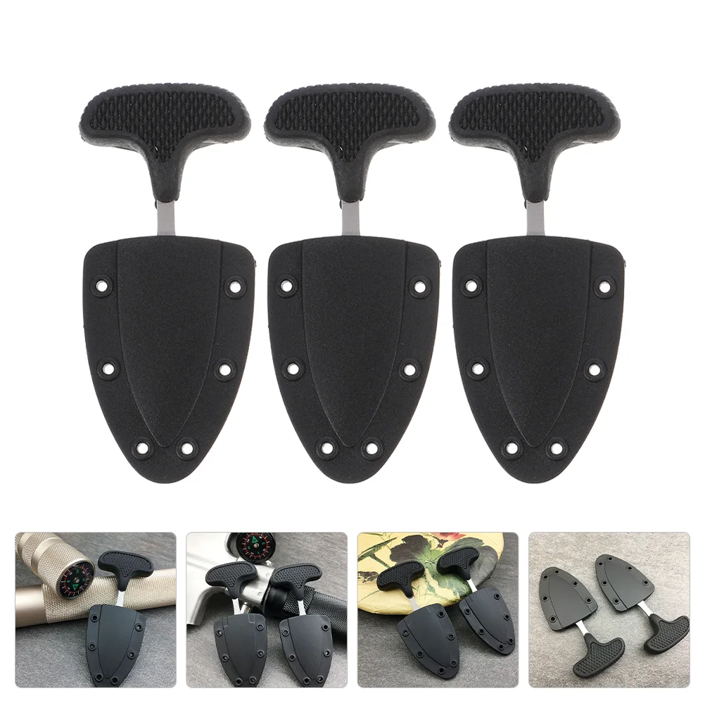 

3 шт. стильные резаки для ожерелья, резаки из нержавеющей стали, принадлежности для кемпинга (черный)