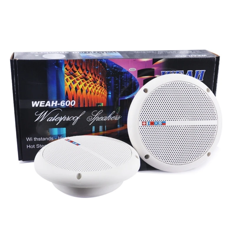 

T8WC WEAH-600 Waterproof Ceiling Speaker 25W 4Ω Outdoor Passive Speaker for Bathroom Swimming Pool Kitchen, Entrance Porch