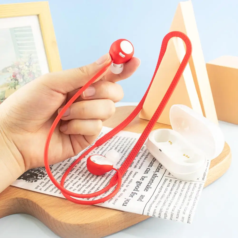 

Anti-lost Neck Strap Wireless Earphone String Rope Anti Lost Silicone Earphone Strap for SONY WF-C500 Neck Cable String Earphone