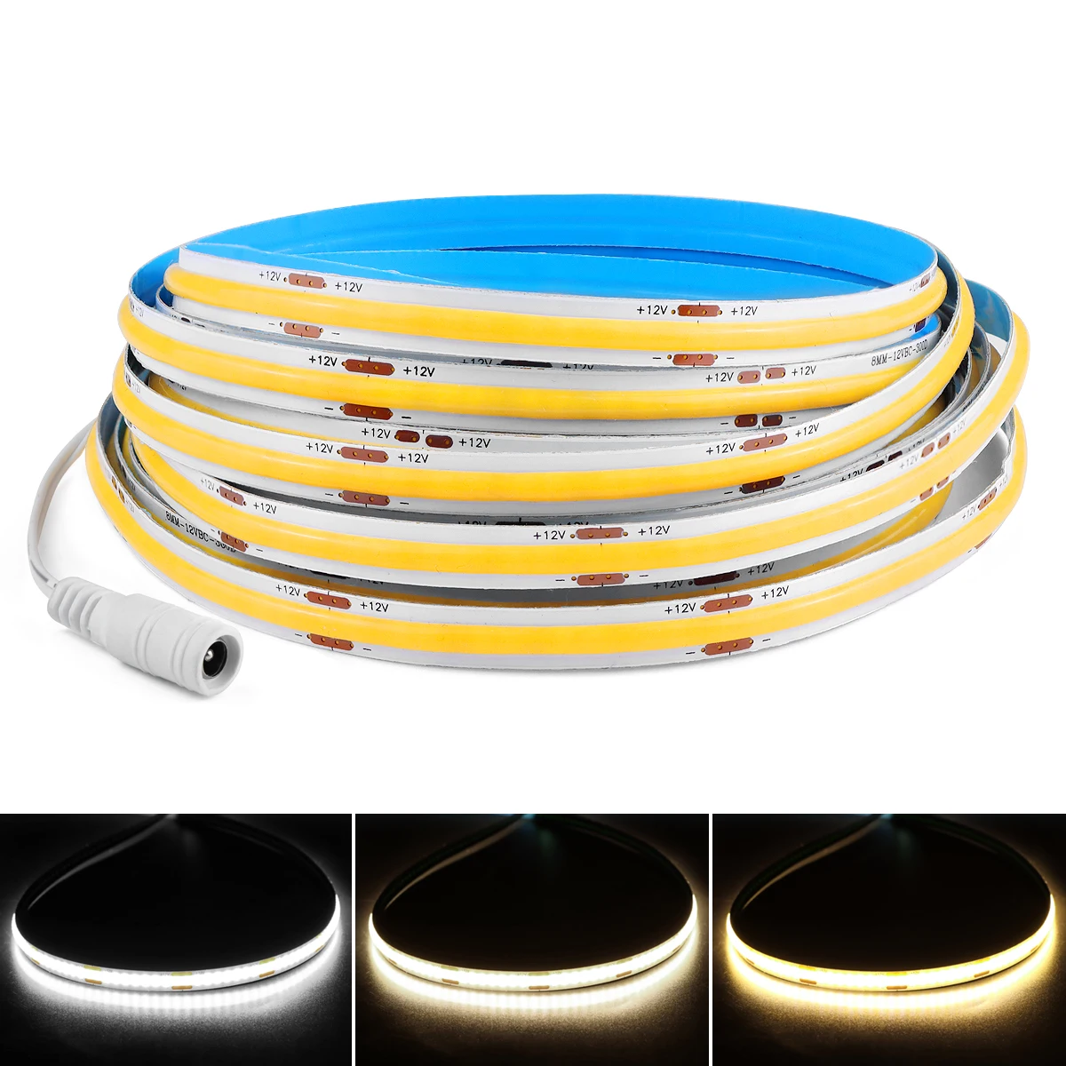 

Gyarfas Светодиодная лента FCOB 320 LED/м 12В 24В белый/теплый белый/натуральный белый 1М 2М 3М 5М 10М