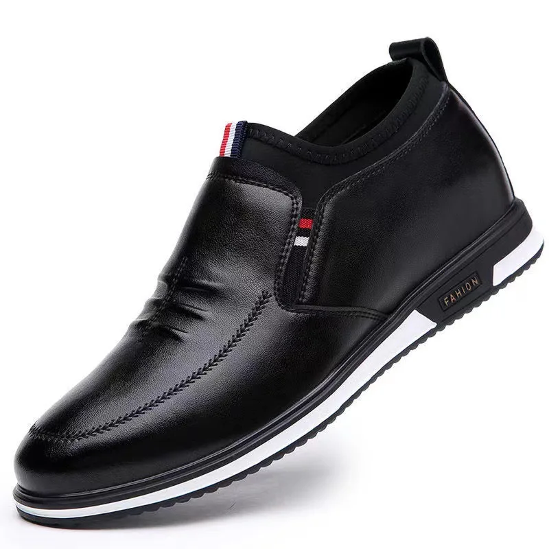 

Men's casual shoes Black luxury men's casual shoes Breathable anti-slip black sports shoes Men's low-top business leather shoes