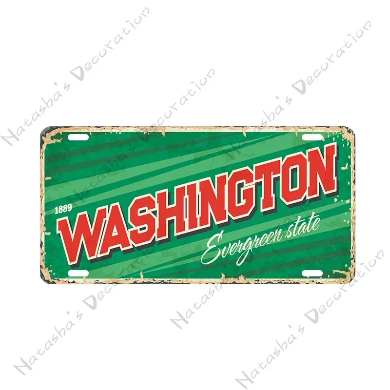 Металлический винтажный постер 