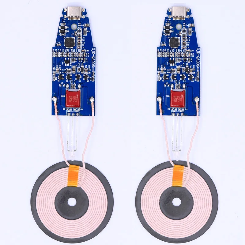 Wireless charger module 15W transmitter fast charging PCBA board + coil QI standard wireless charging circuit board