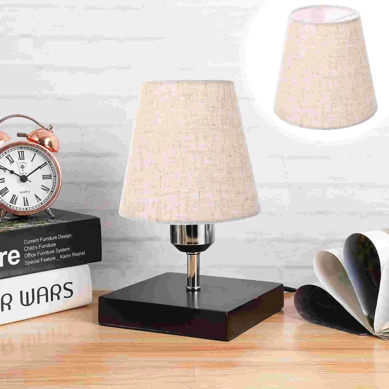 

Clamped Bubble Fabric Lampshade Dust-proof Cover Desk Topper Light Bulb Cloth Durable Tabletop Decor