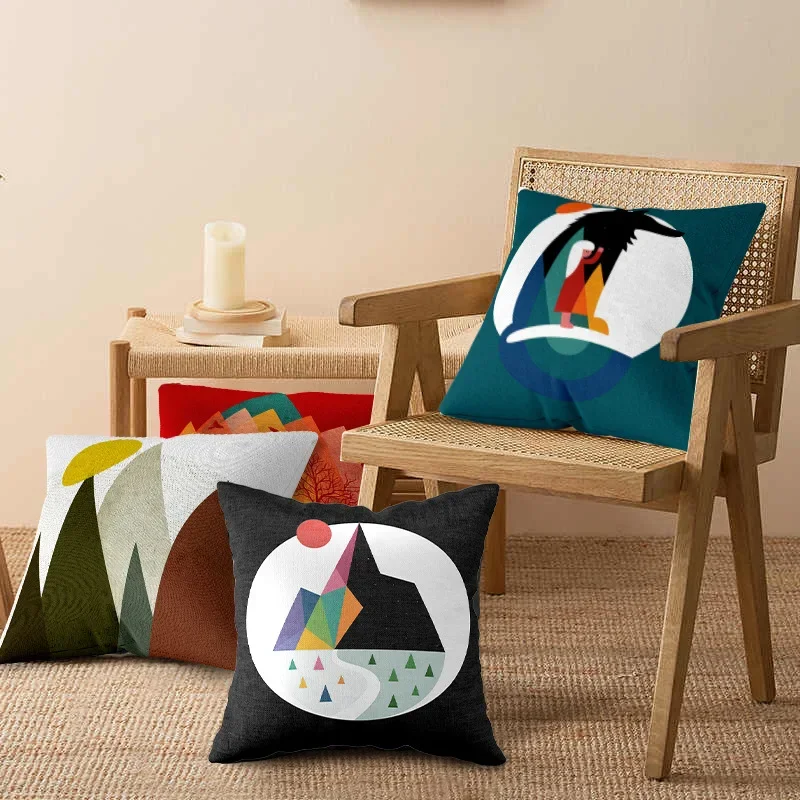 Простая Скандинавская осенне-зимняя художественная Подушка диван-стол Loc -Metrops