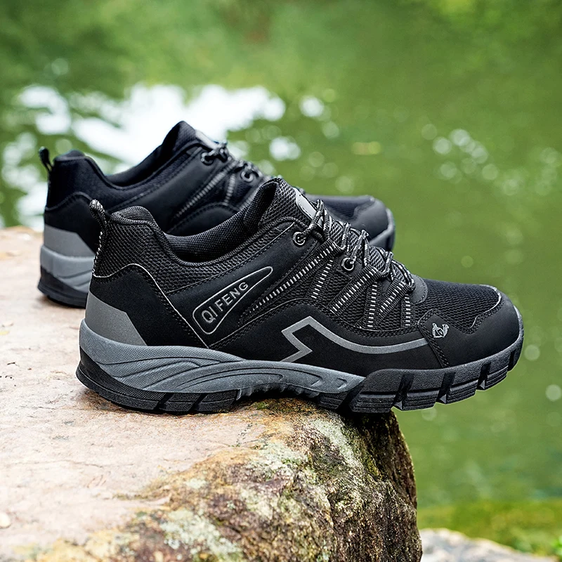 New Mesh Outdoor Sports Shoes Unisex Anti-slip Wear Resistance Men Hiking Shoes Breathable Women Climbing Shoes Big Size 36-47