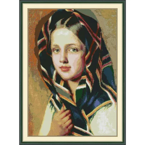 Soulgift News Набор для вышивки крестом "Красивая девушка"
