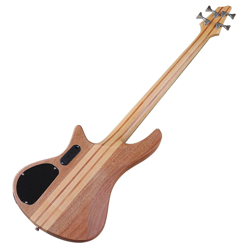 4-струнная электрическая бас-гитара, 43 дюйма, натуральный цвет, активная бас-гитара, горлышко из Канады и клена, высокое качество