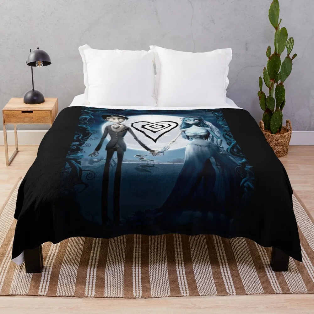 

Corpse wedding in gothic fantasy. Throw Blanket Flannels Blanket Fluffy Blankets Large