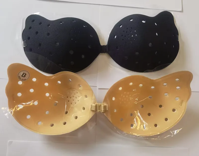 Mango Wireless Adhesive Stick Bra Strapless Push Up Bra Women Sexy Backless Lingerie Invisible Silicone Bralette Sticky