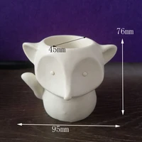 cute fox succulent flower pot silicone mold for epoxy cement plaster handmade crafts ornaments ashtray pen holder decoration