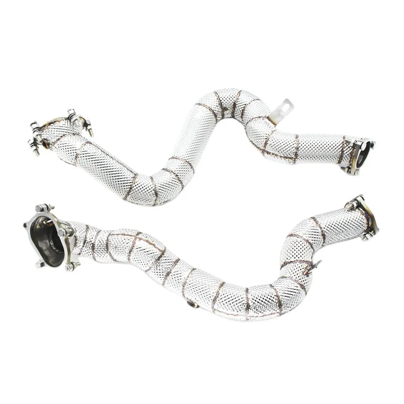 

Head Section High flow Pipes Exhaust Pipes branch downpipe Exhaust Pipe with catalyst for AUDI RS6 4.0T 2013-2018