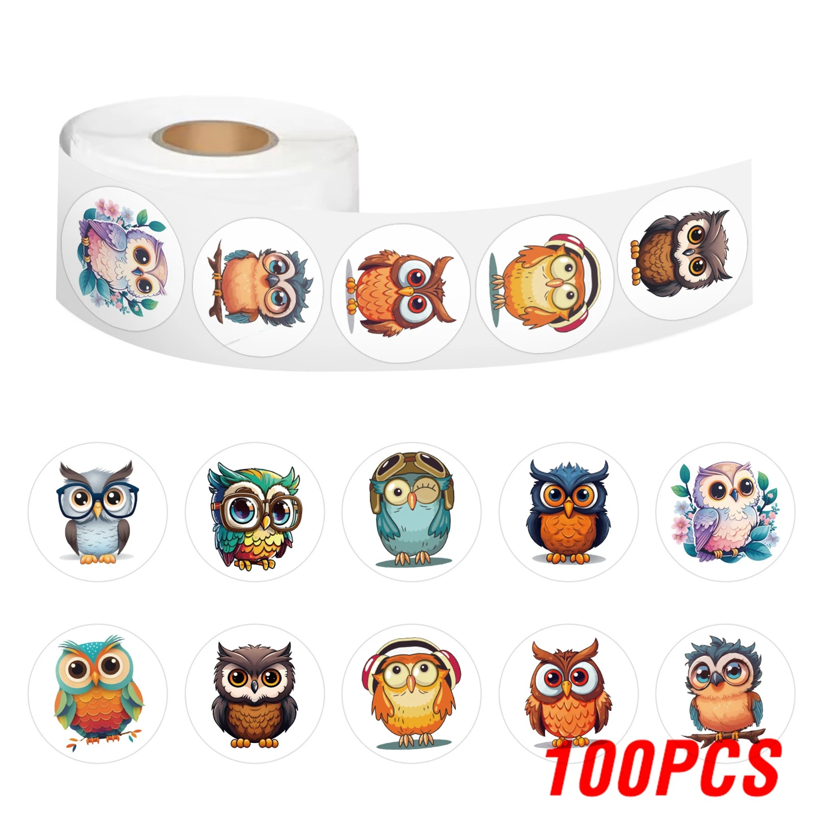 

Набор стикеров со owls для детей 100-500 шт