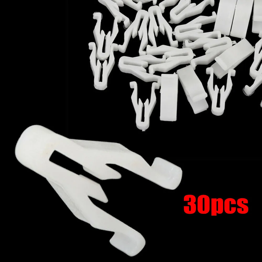 

30PCS Car Switch Bezel Clip White Plastic Nylon Switch Bezel Clip For Toyota -4Runner For Lexus Brand New Clips Auto Accessories