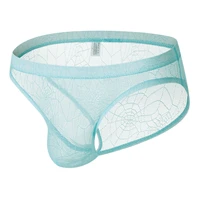mens sexy fun panties breathable spider web mens low waist briefs