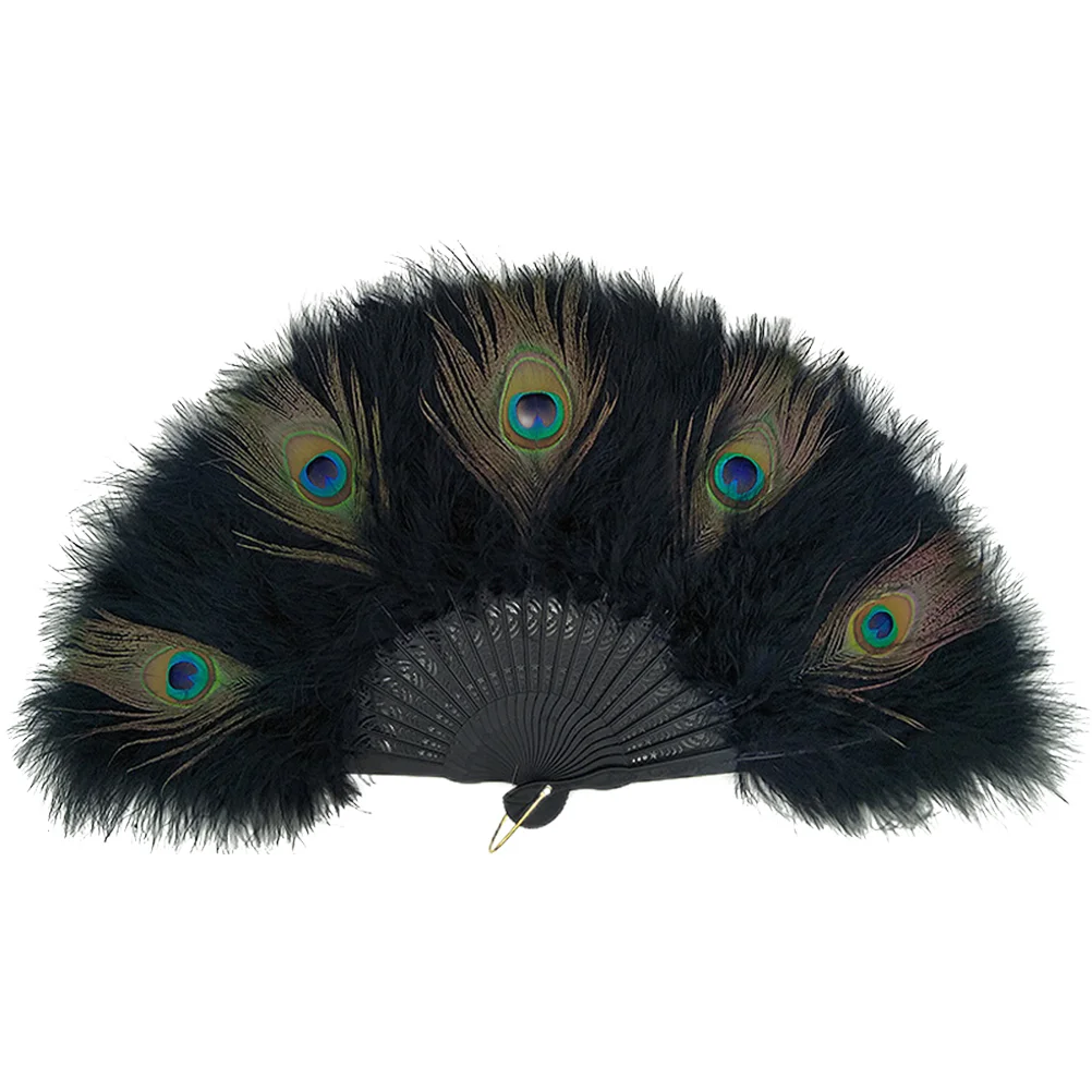 

Элегантный Изысканный свадебный веер Peafowl шлейф