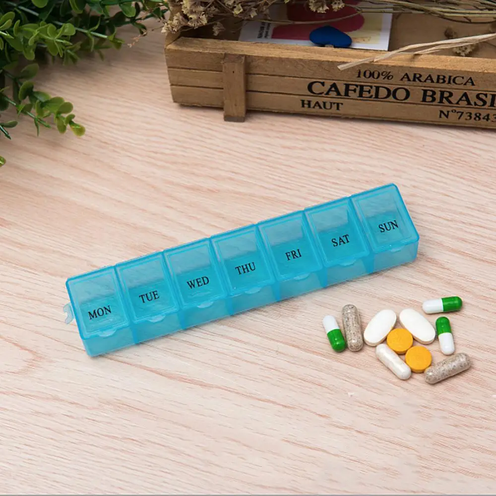 

7 Days Pill Medicine Box Travel Home Tablet Holder Storage Organizer Container Case Pill Box Splitters Medicine Pill Storage Box
