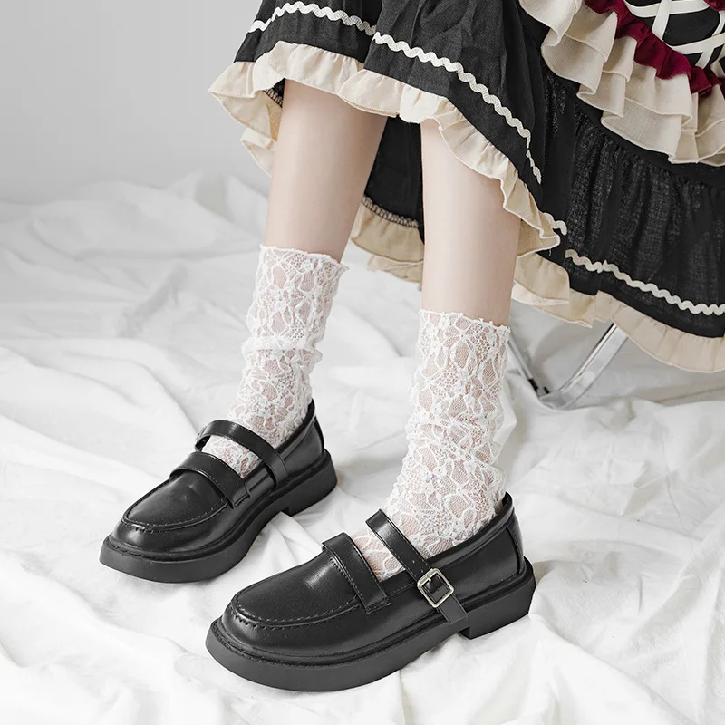 Носки в стиле ретро &quotЛолита&quot чулки японском кружевные Корейском милая