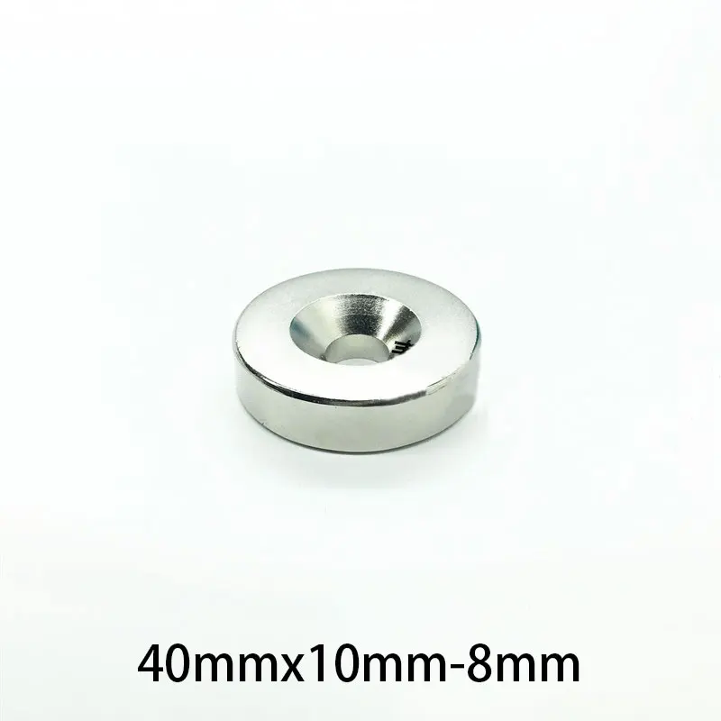 1/2/3/5 шт. 40x10-8 мм неодимовый магнит 40 x 10 отверстие 8 N35 NdFeB Круглый сверхмощный
