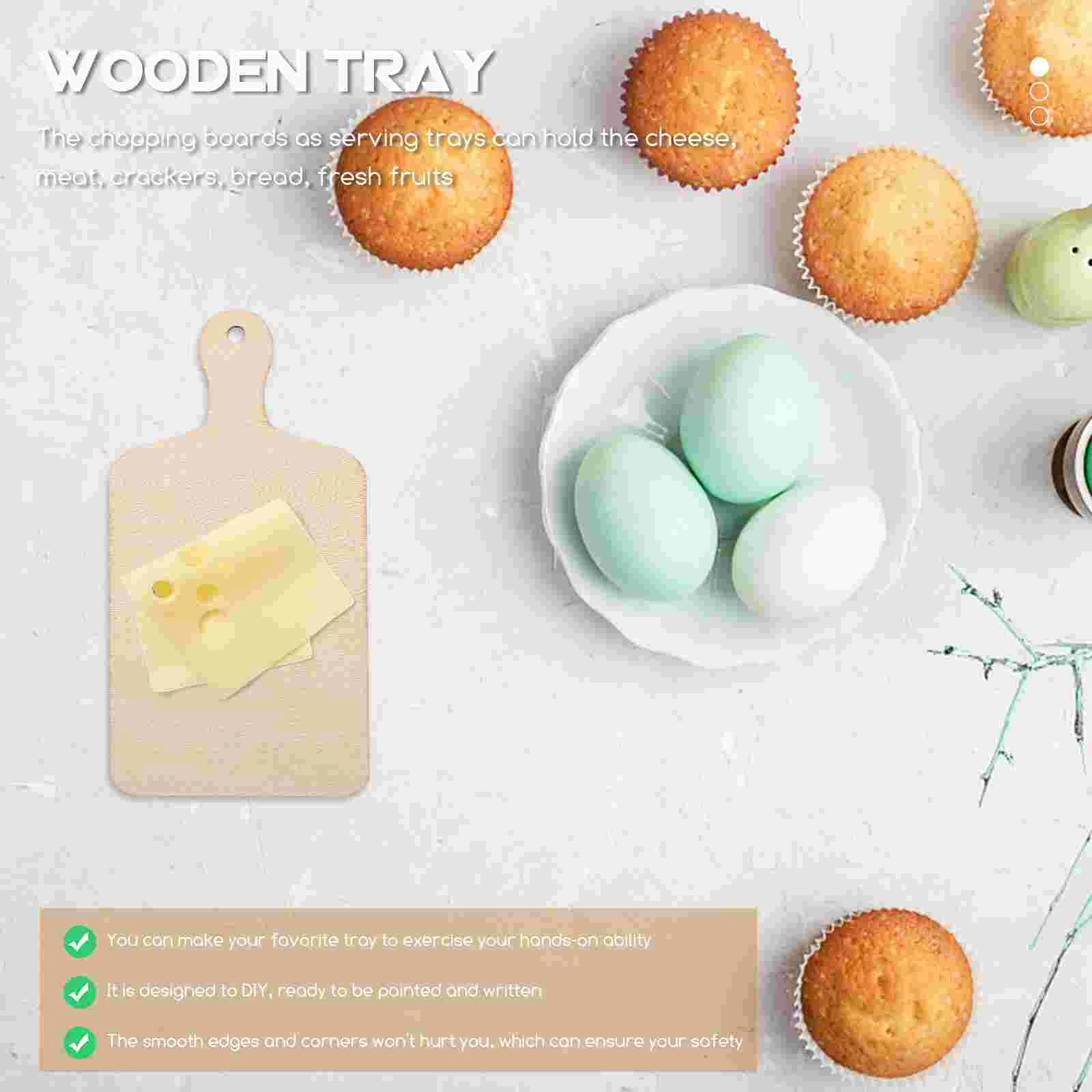 6 шт. DIY деревянная разделочная доска игрушечные доски для граффити лотки торта