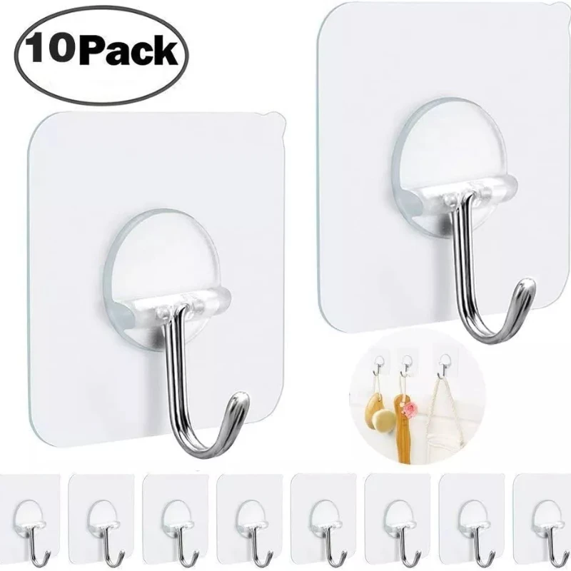 

Duty Wall Hangers Without Nails 15 Pounds 180 Degree Rotating Seamless Scratch Hooks For Hanging Bathroom Kitchen