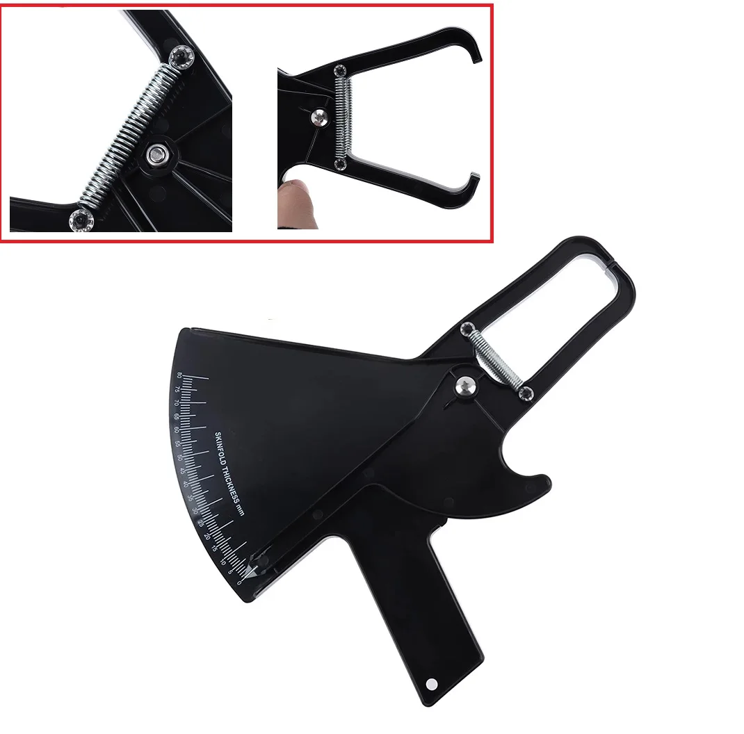 

80mm Body Fat Caliper Adipometer Skinfold Measurement Slimming Keep Lose Weight Measure Tester Gauge Fitness Beauty Health Care