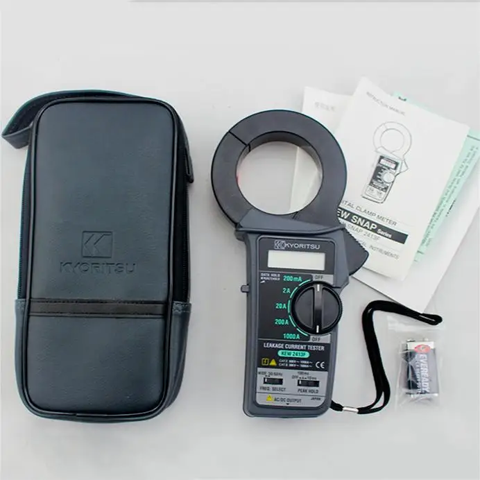 Измеритель утечки Kyoritsu KEW 2413F большие зажимы трансформатора диаметр 68 мм