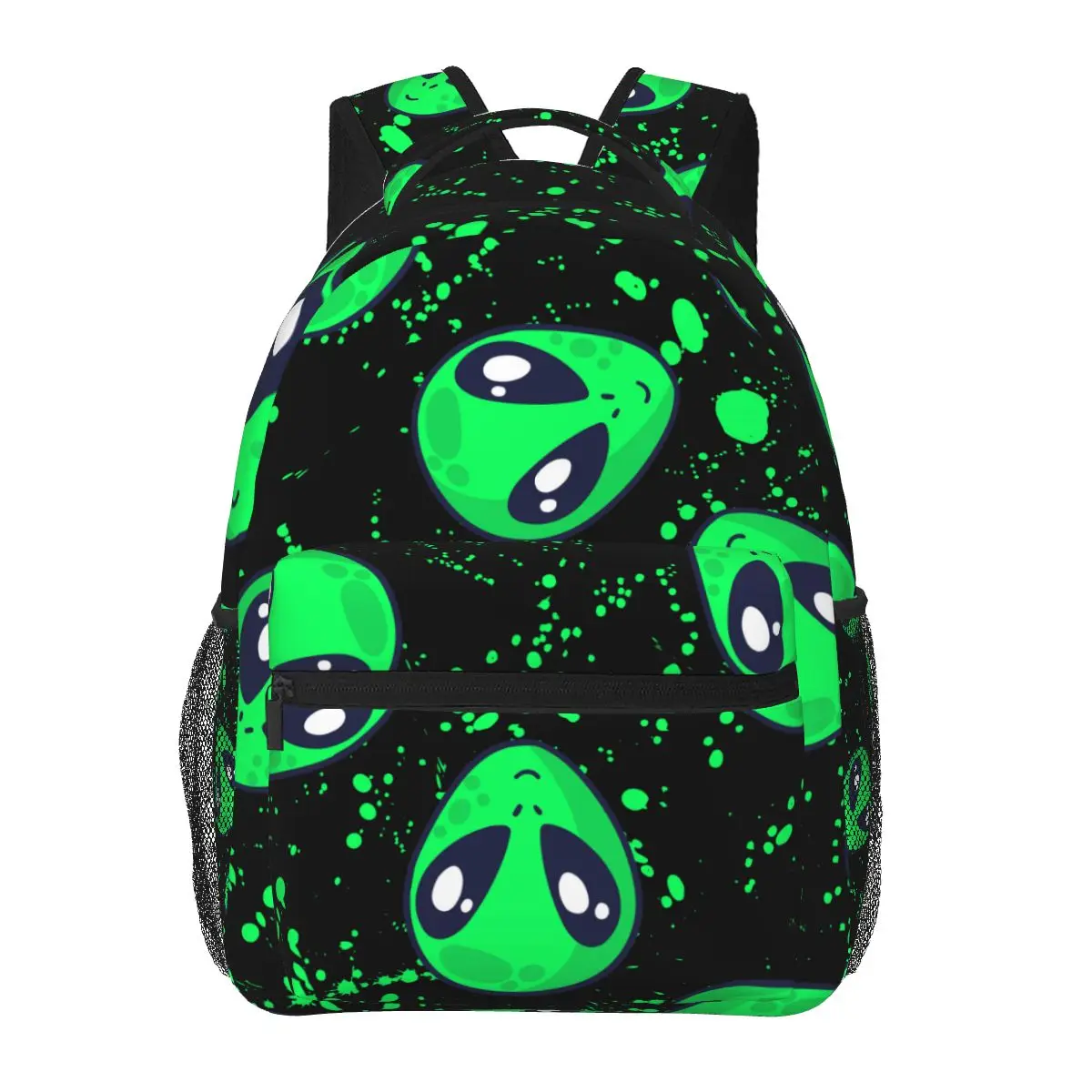 

Women Men Backpack Alien Pattern Travel Female Bag Male Laptop Backpack Book Bag