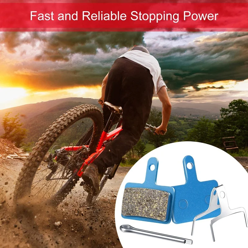 4 Pairs Bike Brake Pads For Shimano Deore Br-M575 M525 M515 T615 T675 M505 M416 M415 M395 M375 M315 M355 C601 C501S Etc