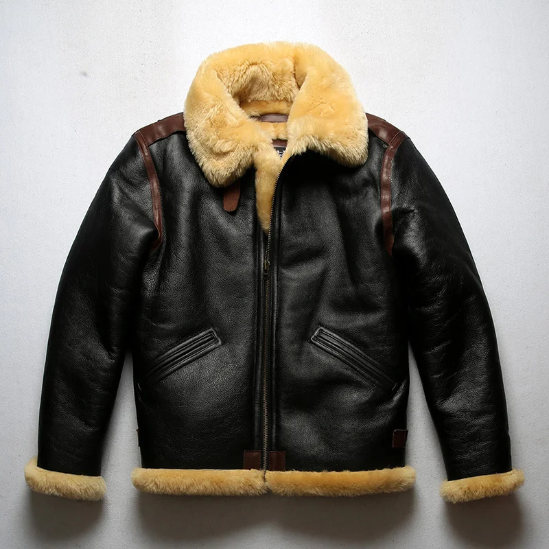 

Hombre Real High Winter quality Jackets Genuine 2023 Sheepskin Clothes Leather Sheep Shearing Jacket Chaquetas Men Clothing