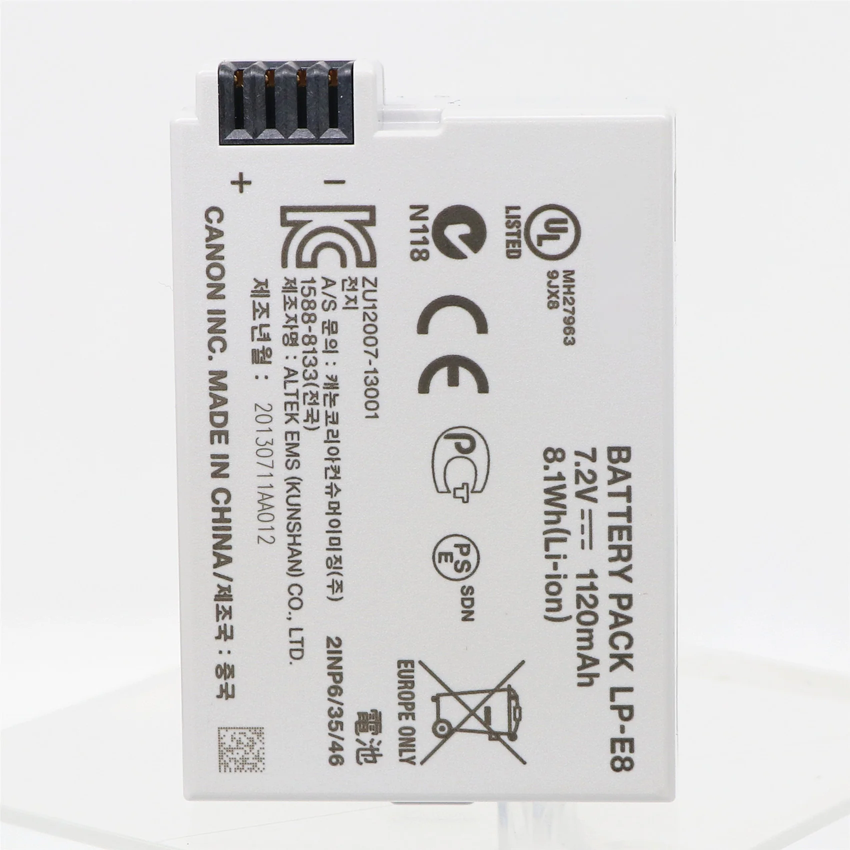 Новый аккумулятор для Фотоаппарата Canon 550D 600D 650D 700D Kiss X4 X5 X6i X7i Rebel T2i T3i T4i T5i 1120 мАч