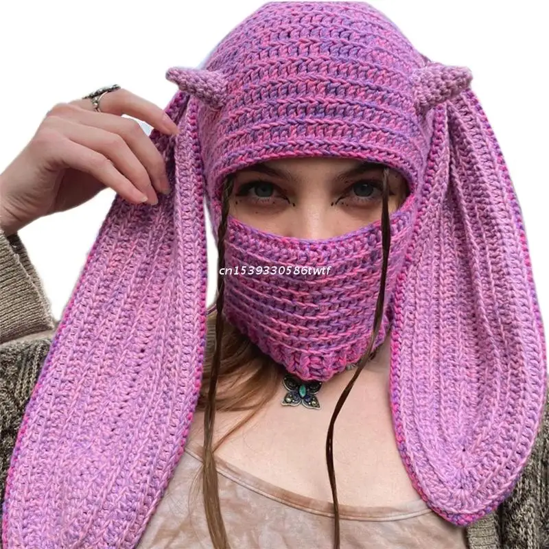 Маска на половину лица в форме уха Хэллоуин лыжная маска зимняя Балаклава