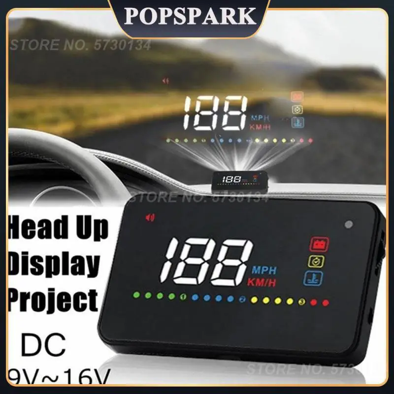 

New Arrival 3.5Inch HUD Projector Head Up Display Speed Warning Fuel OBD II Speedometer KM/H Display System Car-styling