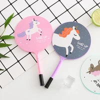 10 pcsset cute unicorn 0 5mm fan ballpoint pen spinning metal gel pens spare parts of pens office accessories kawaii stationery