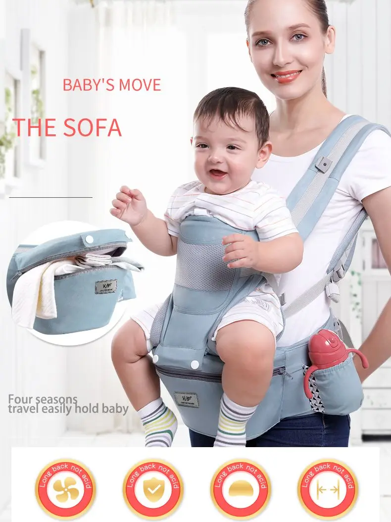 Adjustable Baby Carrier Soft wrap Sling Baby sling Wrap for Newborns Baby Carrier Scarf Toddler baby Sling Wrap Suspenders
